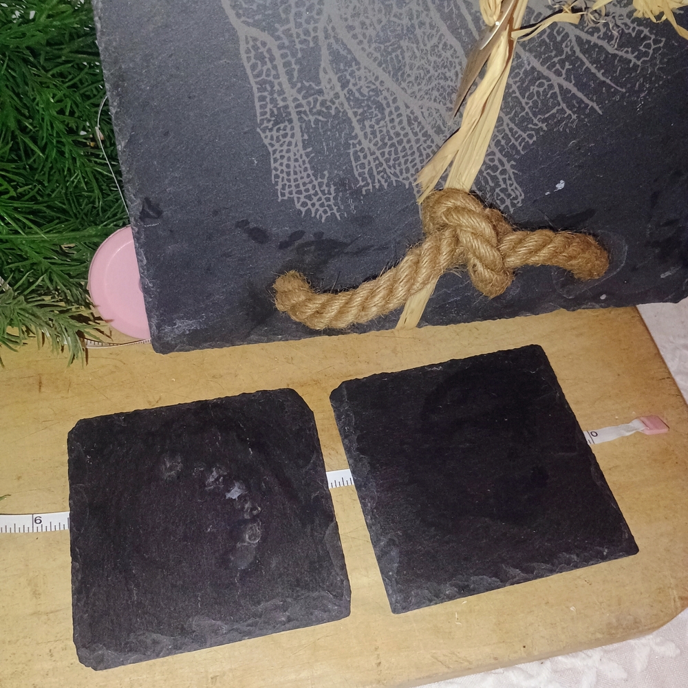 Decorative Slate Tray with Rope - Picture 3 of 4